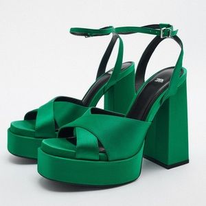Brand new in box Zara Chunky Platform Sandals!!